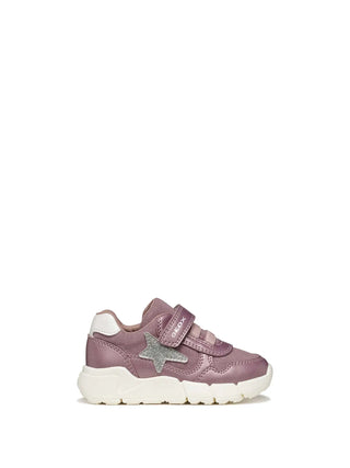 SNEAKERS BAMBINA - GEOX ROSA-ARGENTO - B566NB 0AJAS