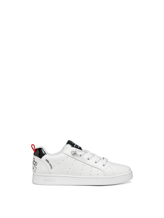 SNEAKERS RAGAZZO - GEOX BIANCO-NERO - J66LRD 05402 1