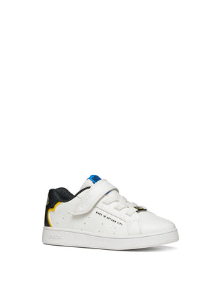 SNEAKERS RAGAZZO - GEOX BIANCO-NERO - J66LSE 054FU 2