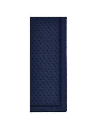 MEN'S SCARF - GUESS BLUE - AM9617 POL03