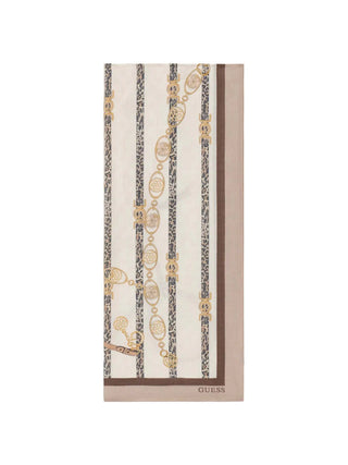 WOMEN'S SCARF - GUESS TAUPE - AW5532 VIS03