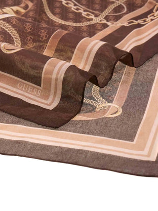 WOMEN'S SCARF - GUESS BROWN - AW5537 POL03 3