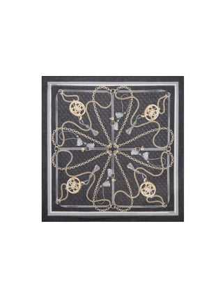 WOMEN'S SCARF - GUESS BLACK - AW5537 POL03