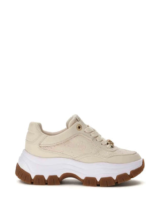 WOMEN'S SNEAKERS - GUESS CREAM - FLFBRT PEL12