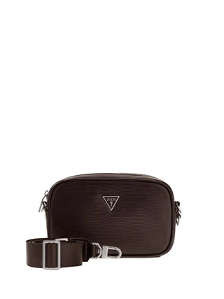 MEN'S CLUTCH BAG - GUESS DARK BROWN - HMMIPW P6350