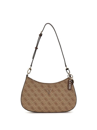 WOMEN'S SHOULDER BAG - GUESS BROWN - HWBG96 72180