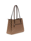 WOMEN'S TOTE BAG - GUESS BROWN - HWBG96 72260 2