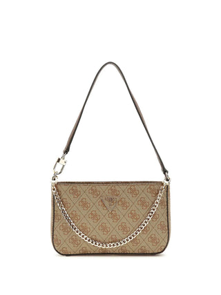 WOMEN'S SHOULDER BAG - GUESS BROWN - HWBG96 72720