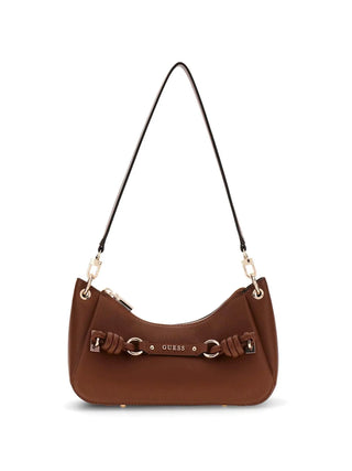 WOMEN'S SHOULDER BAG - GUESS COGNAC - HWBG97 42170