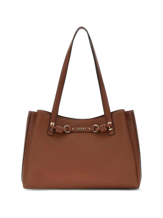 WOMEN'S TOTE BAG - GUESS COGNAC - HWBG97 42230