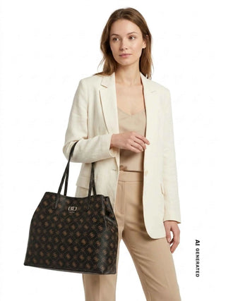 WOMEN'S TOTE BAG - GUESS CAFFE - HWGP99 28240 4