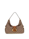 WOMEN'S SHOULDER BAG - GUESS BROWN - HWJJ93 08180 1
