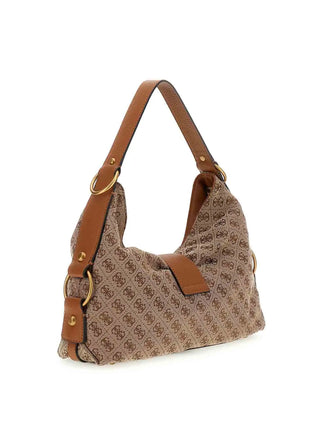 WOMEN'S SHOULDER BAG - GUESS BROWN - HWJJ93 08180 2