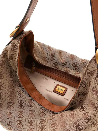 WOMEN'S SHOULDER BAG - GUESS BROWN - HWJJ93 08180 3