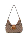 WOMEN'S SHOULDER BAG - GUESS BROWN - HWJJ93 08720 1