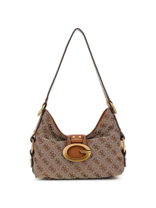 WOMEN'S SHOULDER BAG - GUESS BROWN - HWJJ93 08720 1