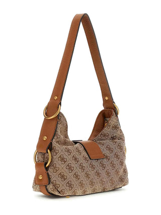 WOMEN'S SHOULDER BAG - GUESS BROWN - HWJJ93 08720 2