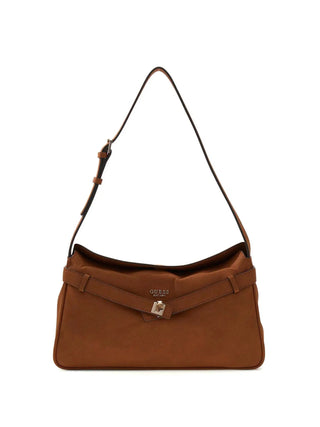 WOMEN'S SHOULDER BAG - GUESS COGNAC - HWSG97 54180