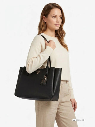 TOTE DONNA - GUESS NERO - HWZG96 72260 4