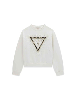 FELPA RAGAZZA - GUESS KIDS CREMA - J6BQ07 K6093