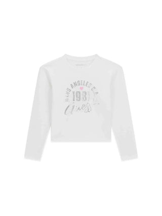 T-SHIRT RAGAZZA - GUESS KIDS BIANCO - J6YI04 K3671