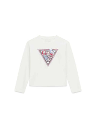 T-SHIRT RAGAZZA - GUESS KIDS BIANCO - J6YI07 K3704
