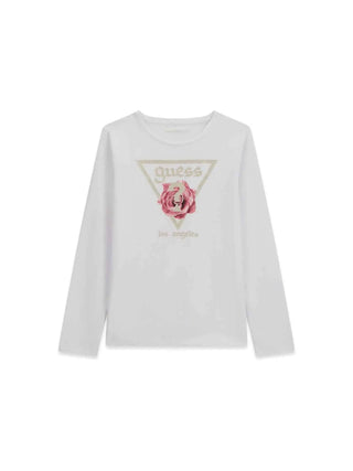 T-SHIRT RAGAZZA - GUESS KIDS BIANCO - J6YI33 K3771