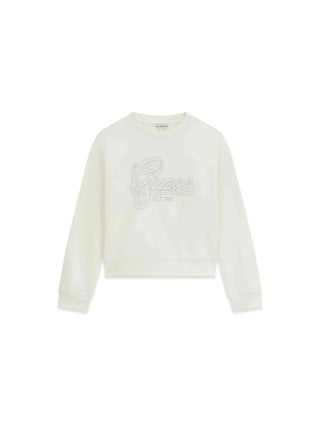 FELPA RAGAZZA - GUESS KIDS CREMA - J6YQ05 K3899
