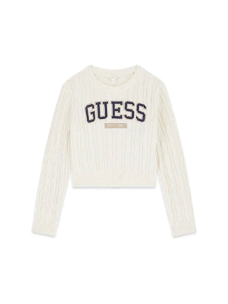 MAGLIA RAGAZZA - GUESS KIDS CREMA - J6YR11 Z0843