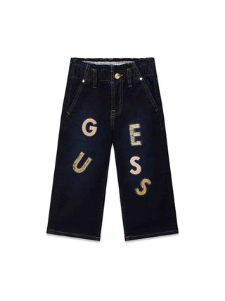 PANTALONE BAMBINA - GUESS KIDS NERO - K6BA02 D2167