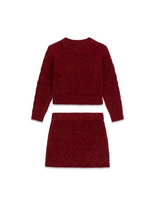 PANTALONE BAMBINA - GUESS KIDS ROSSO - K6BG03 Z1290 2