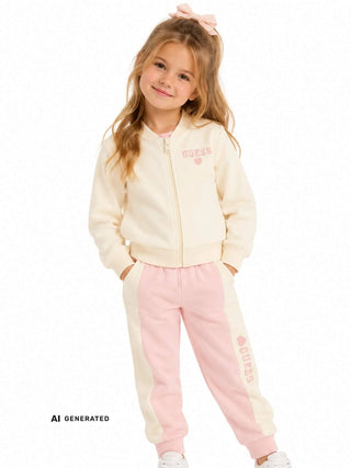 PANTALONE BAMBINA - GUESS KIDS CREMA - K6BG06 K5914 3