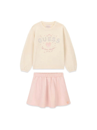 PANTALONE BAMBINA - GUESS KIDS CREMA - K6BG08 Z1458 1