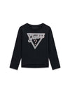 T-SHIRT BAMBINA - GUESS KIDS NERO - K6BI08 K5824 1