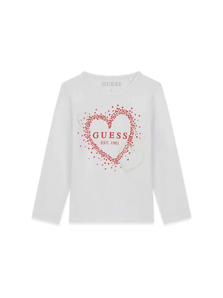T-SHIRT BAMBINA - GUESS KIDS BIANCO - K6BI10 K5834 1
