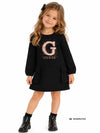 ABITO BAMBINA - GUESS KIDS NERO - K6BK16 K5938 3