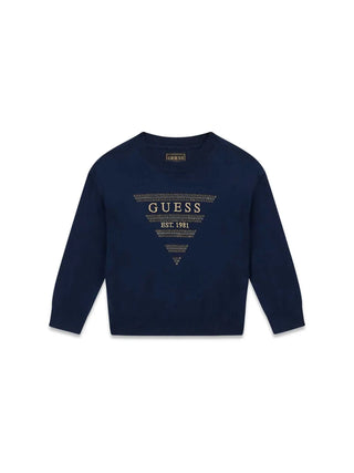 MAGLIA BAMBINA - GUESS KIDS BLU - K6BR05 Z1283