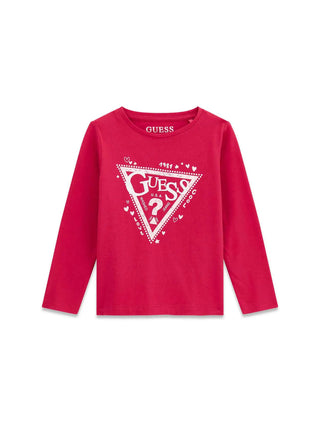 T-SHIRT BAMBINA - GUESS KIDS FUXIA - K6YI02 K3663