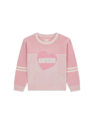 MAGLIA BAMBINA - GUESS KIDS ROSA - K6YR02 Z0812 1