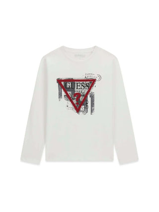 T-SHIRT RAGAZZO - GUESS KIDS BIANCO - L6BI21 K5747 1