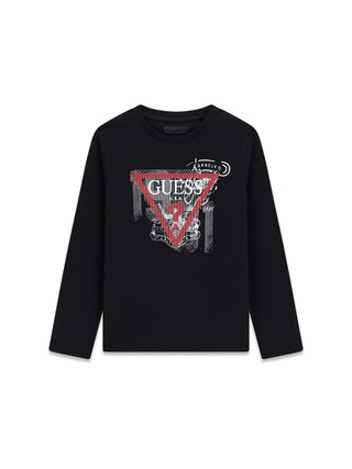 T-SHIRT RAGAZZO - GUESS KIDS NERO - L6BI21 K5747 1