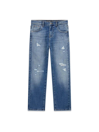 PANTALONE RAGAZZO - GUESS KIDS BLU - L6YA06 D1230