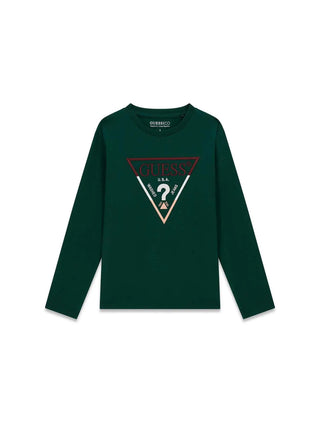 T-SHIRT RAGAZZO - GUESS KIDS VERDE - L6YI14 K3734
