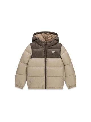 GIUBBOTTO RAGAZZO - GUESS KIDS BEIGE - L6YL01 W2655