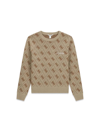 MAGLIA RAGAZZO - GUESS KIDS BEIGE - L6YR15 Z0893
