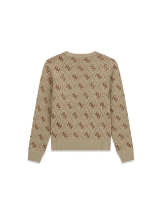 MAGLIA RAGAZZO - GUESS KIDS BEIGE - L6YR15 Z0893 2