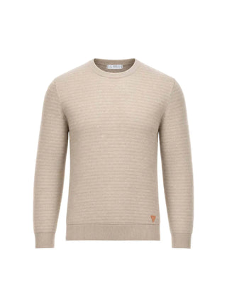 MEN'S SWEATER - GUESS APPAREL BEIGE-WHITE - M6YR16 Z0921
