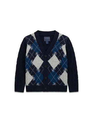 MAGLIA BAMBINO - GUESS KIDS BLU - N6BR05 Z1395