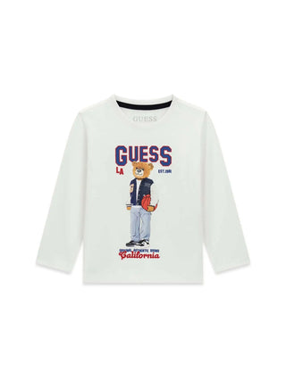 T-SHIRT BAMBINO - GUESS KIDS BIANCO - N6YI06 K3794