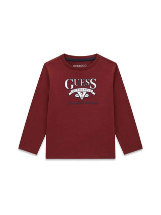 T-SHIRT BAMBINO - GUESS KIDS BORDEAUX - N6YI12 K3800 1